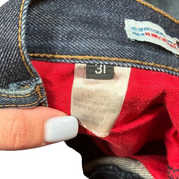 Crate Taper Redline Selvedge Men's Jeans Sz 30 x 30.5 Made in USA - Picture 12 of 16